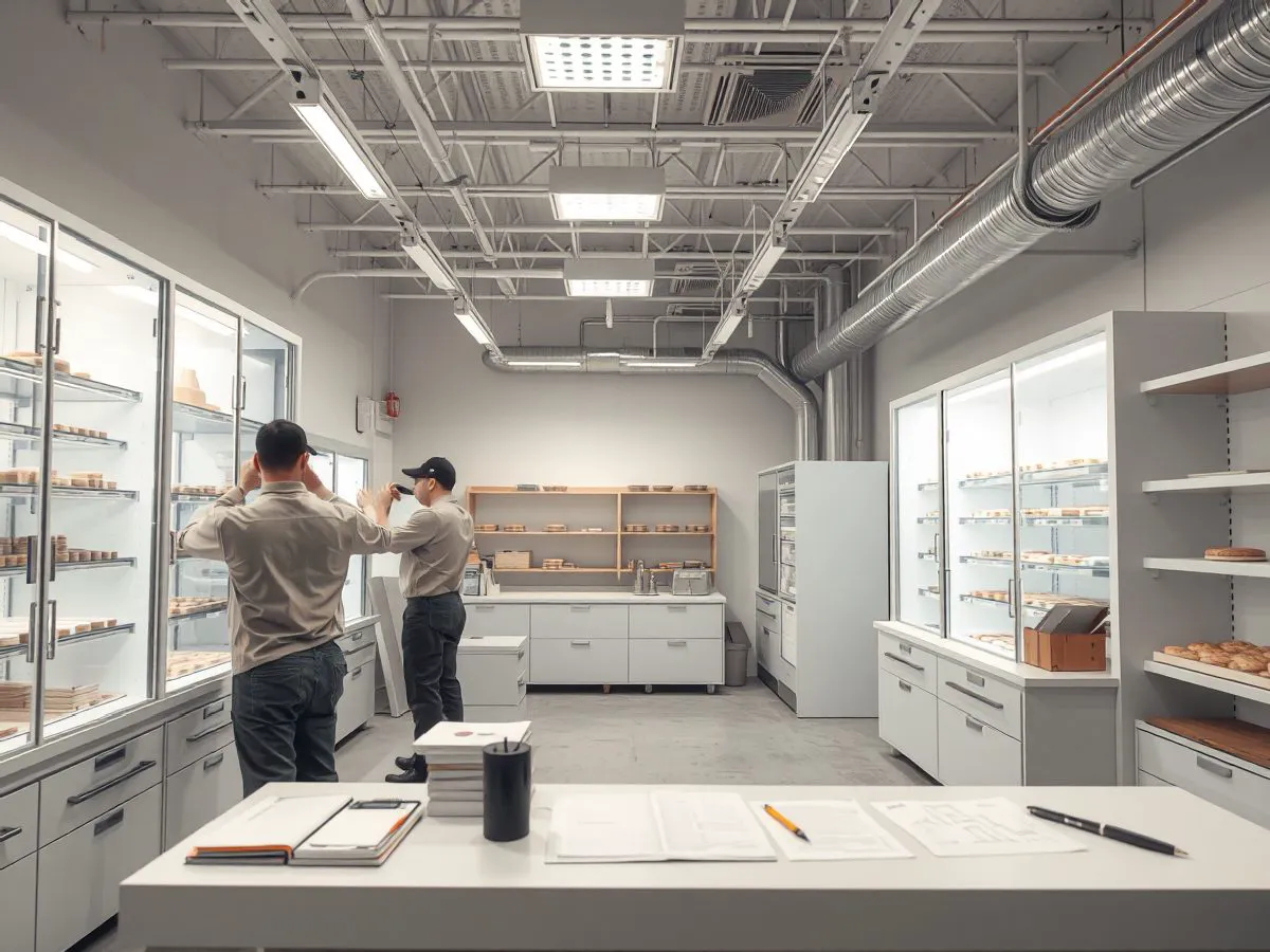 烘焙连锁店标准化施工场景
